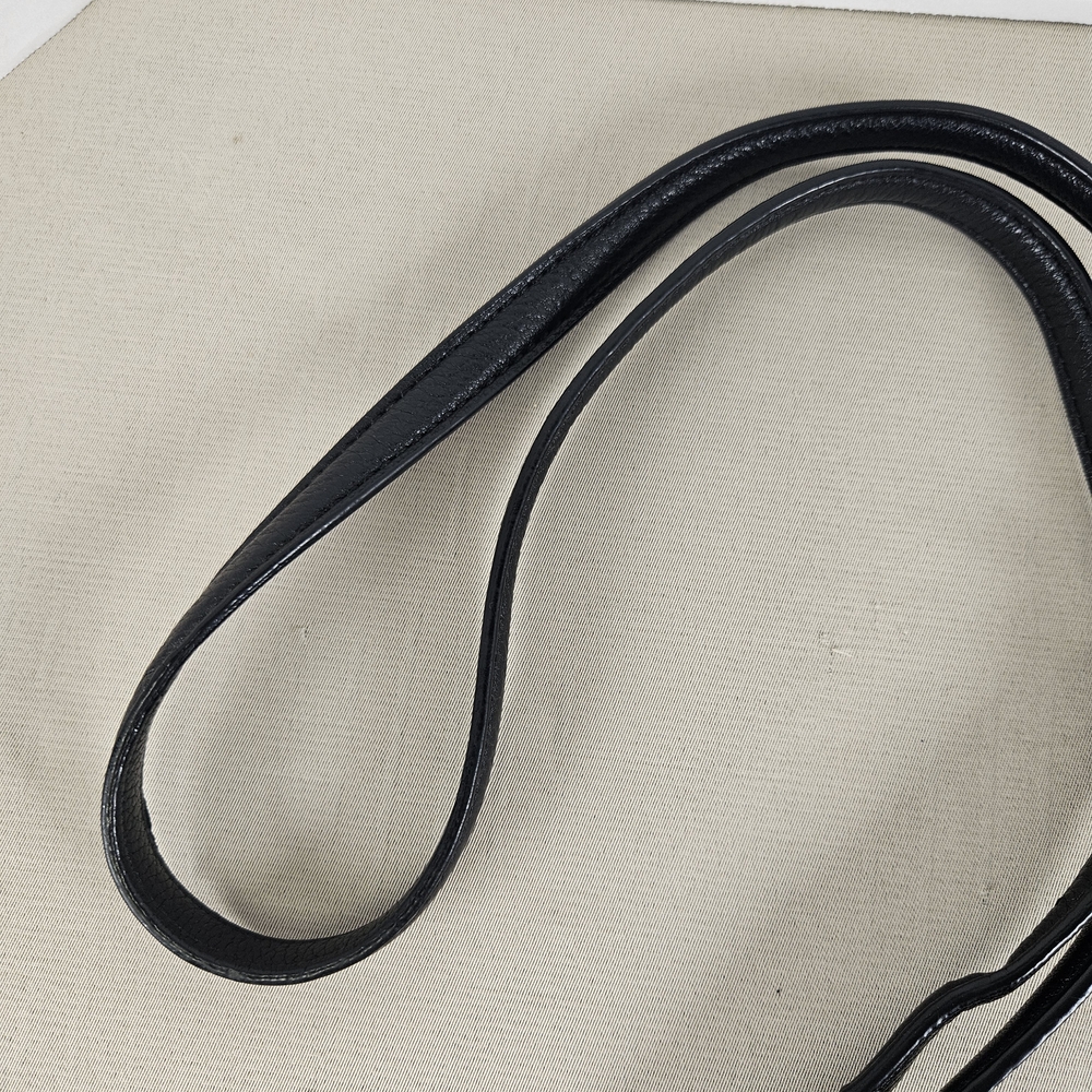 Karl Lagerfeld Black Pebbled Leather Crossbody Bag - Picture 15 of 16